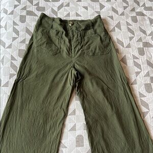 Maeve Colette Olive Green Cropped Pants